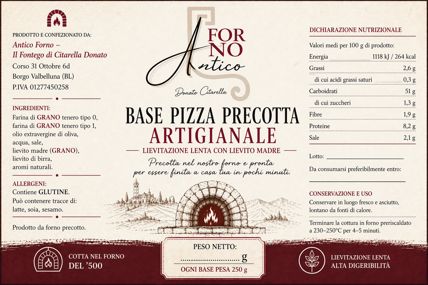 Base Pizza Tonda – 2 pezzi