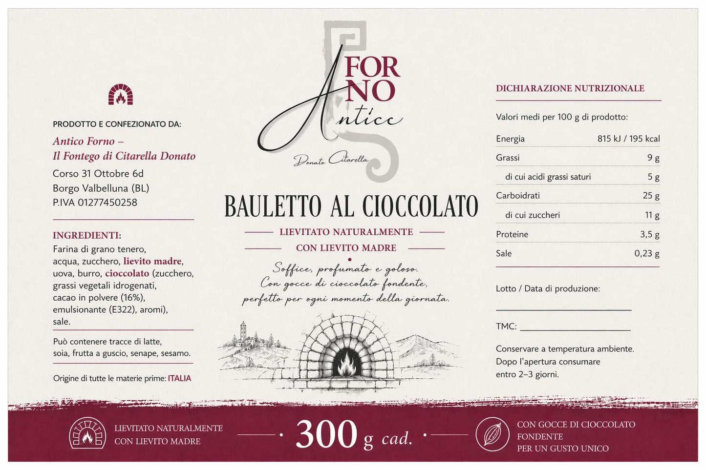 Bauletto al Cioccolato
