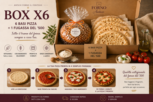 Pizza a Casa Facile – 6 Basi + Fugassa