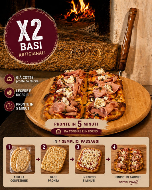 Base Pizza alla Pala Romana – 2 pezzi