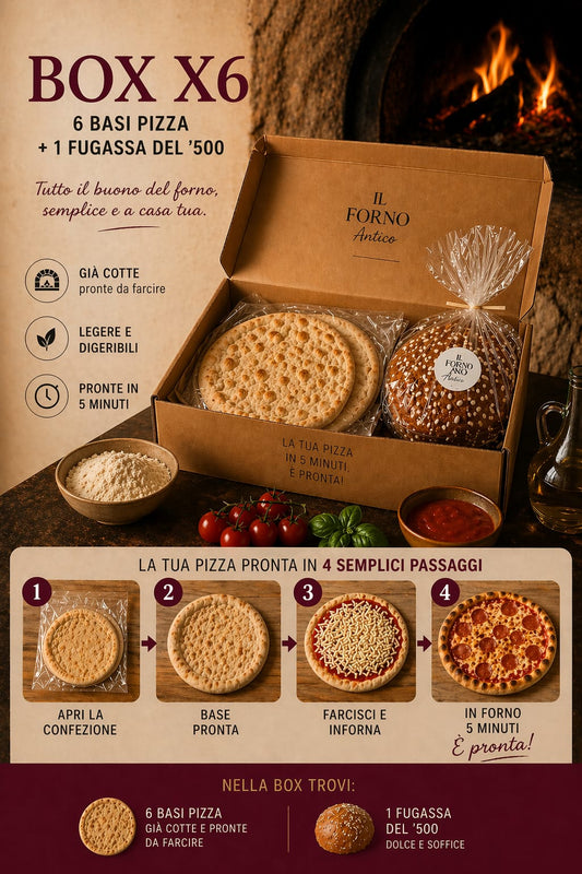 Box Forno X6 – 6 Basi Pizza + Fugassa